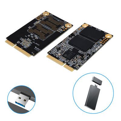 MSATA Komersial SSD Eksternal Solid Hard Drive 128GB Untuk 2TB Shock Resistance