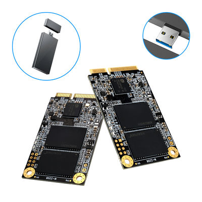 MSATA Komersial SSD Eksternal Solid Hard Drive 128GB Untuk 2TB Shock Resistance