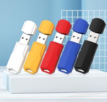 Plug And Play USB 3.0 Pen Drive 64GB 128GB Plastik Flash Stick Logo yang disesuaikan